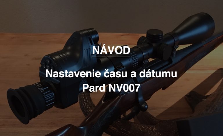 Nastavenie času a dátumu Pard NV007